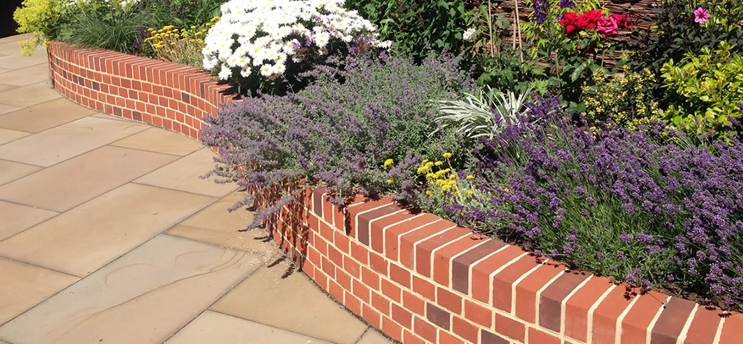Curved Brick Wall Driveway